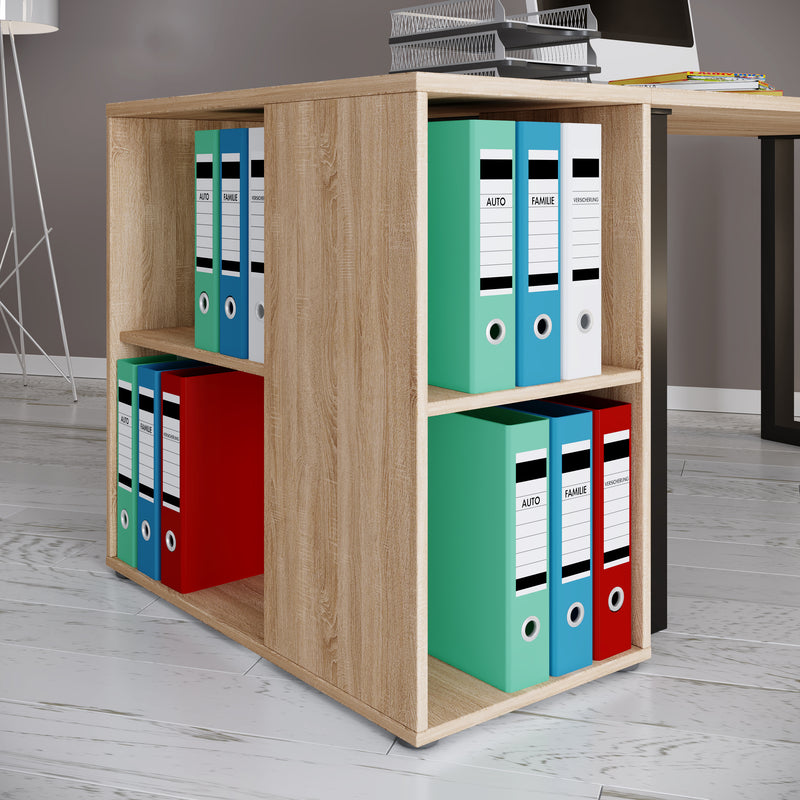 VCM24 „Lona“ Holz – Bürocontainer Sideboard Rollcontainer