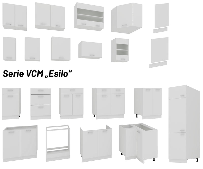 Küchenschrank B. 50 cm Hängeschrank – Küche VCM24 Farben · 3 „Esilo“